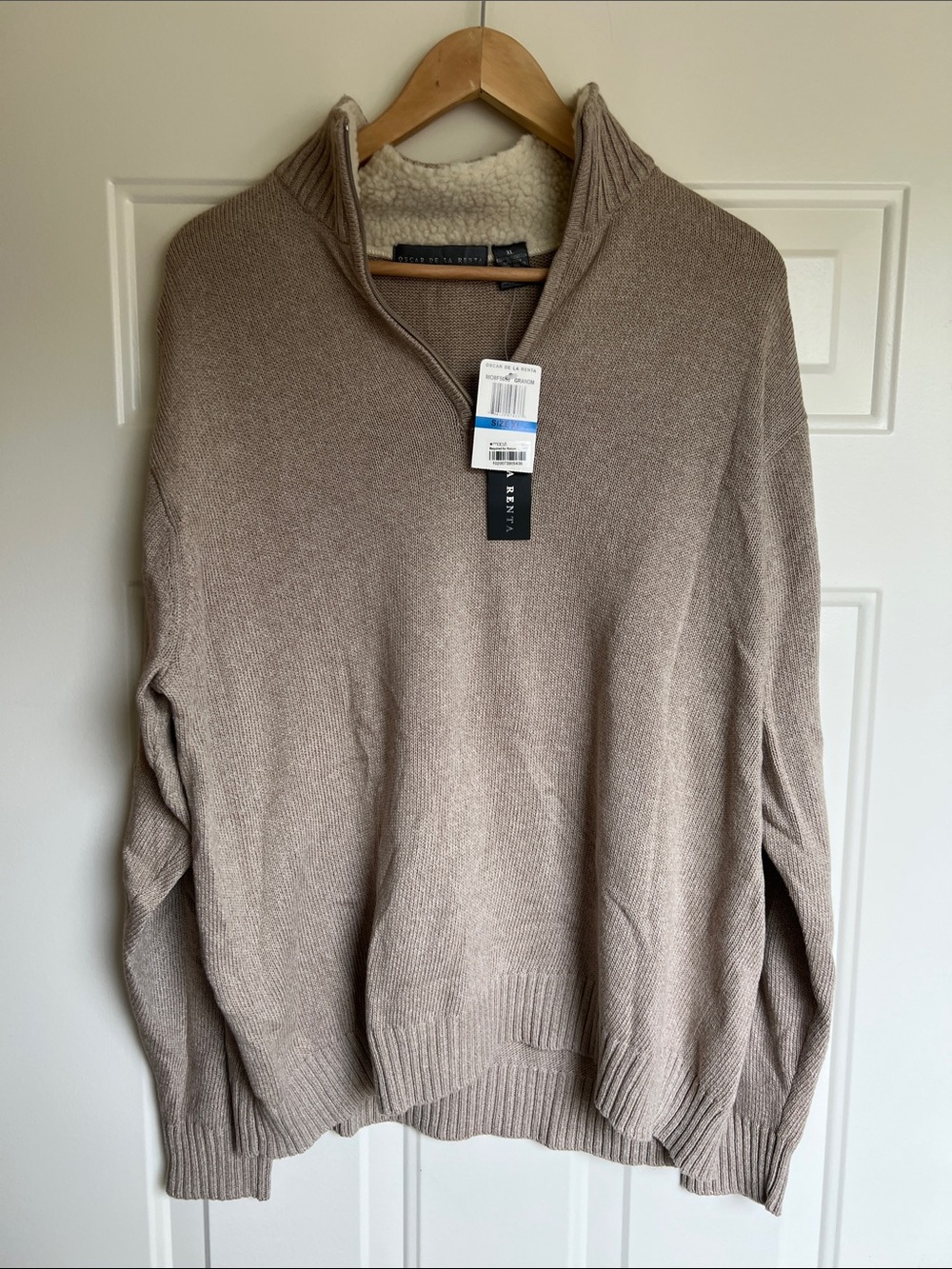 Oscar de la Renta men’s pullover sweater from Macy’s